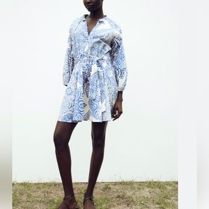 Zara printed dress